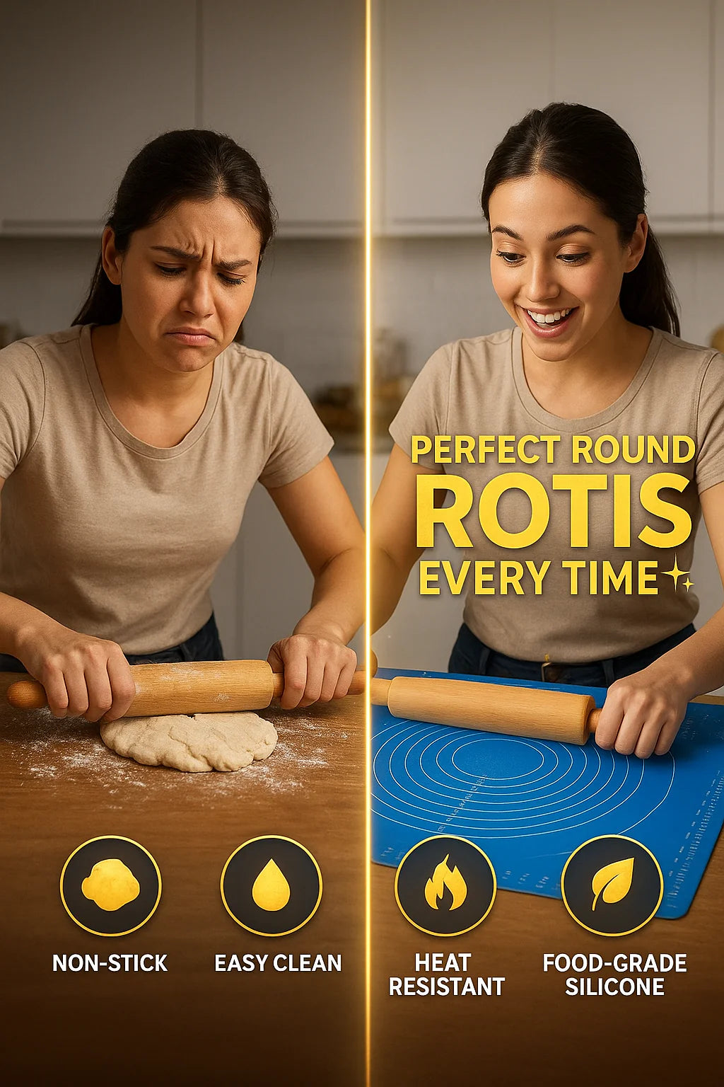 Food-Grade Silicone Baking Mat – Non-Stick, Heat Resistant & Durable