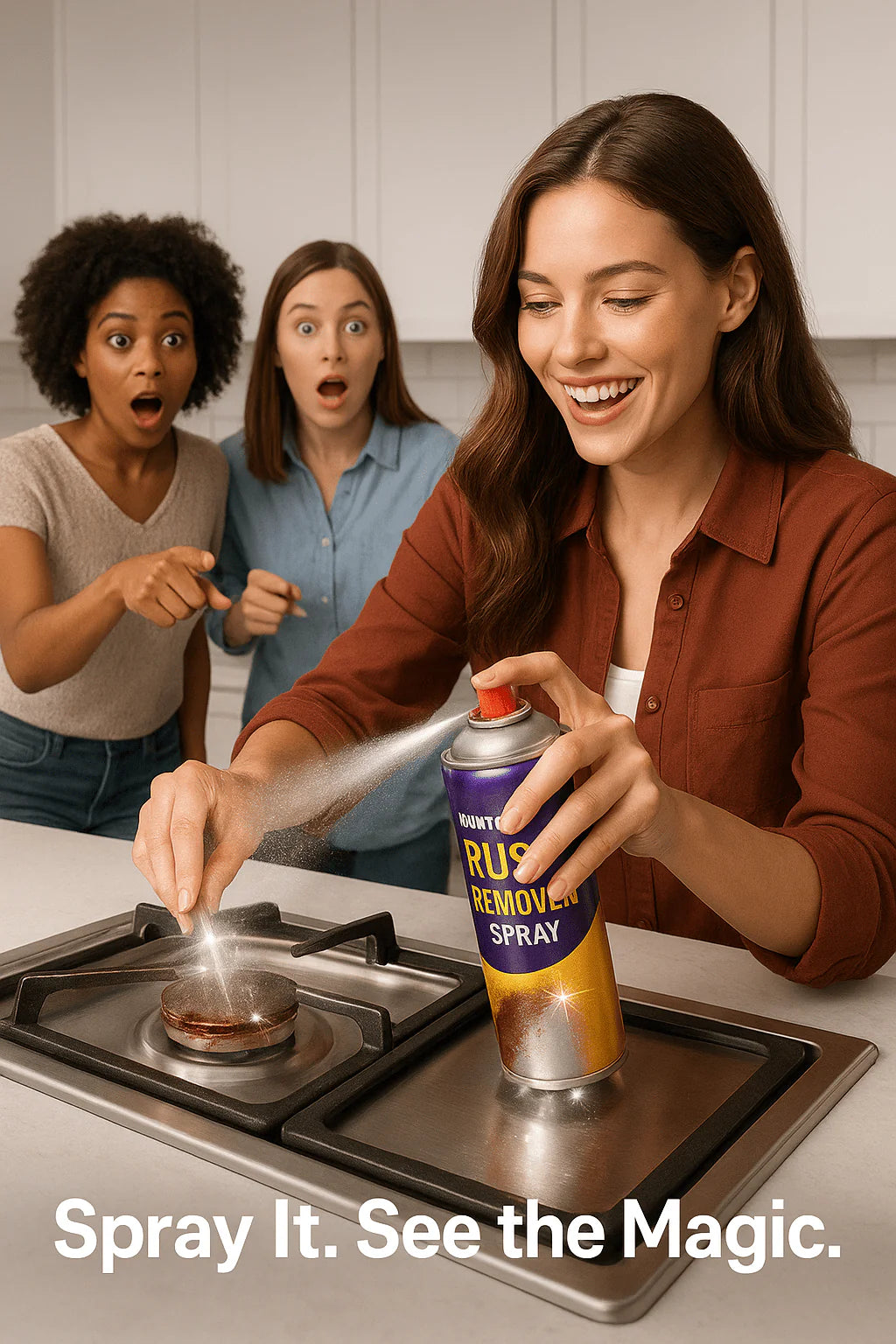 Multi-Purpose Rust Cleaner Spray For Kitchen - Toilet - Home Appliances