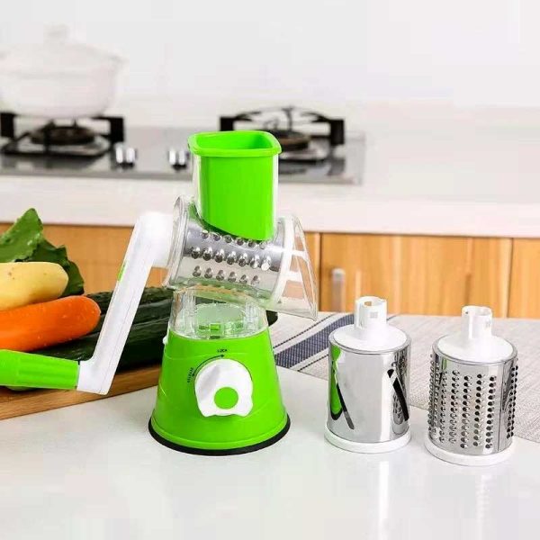 3-in-1 Rotatory Cutter – Slice Smart, Cook Fast!